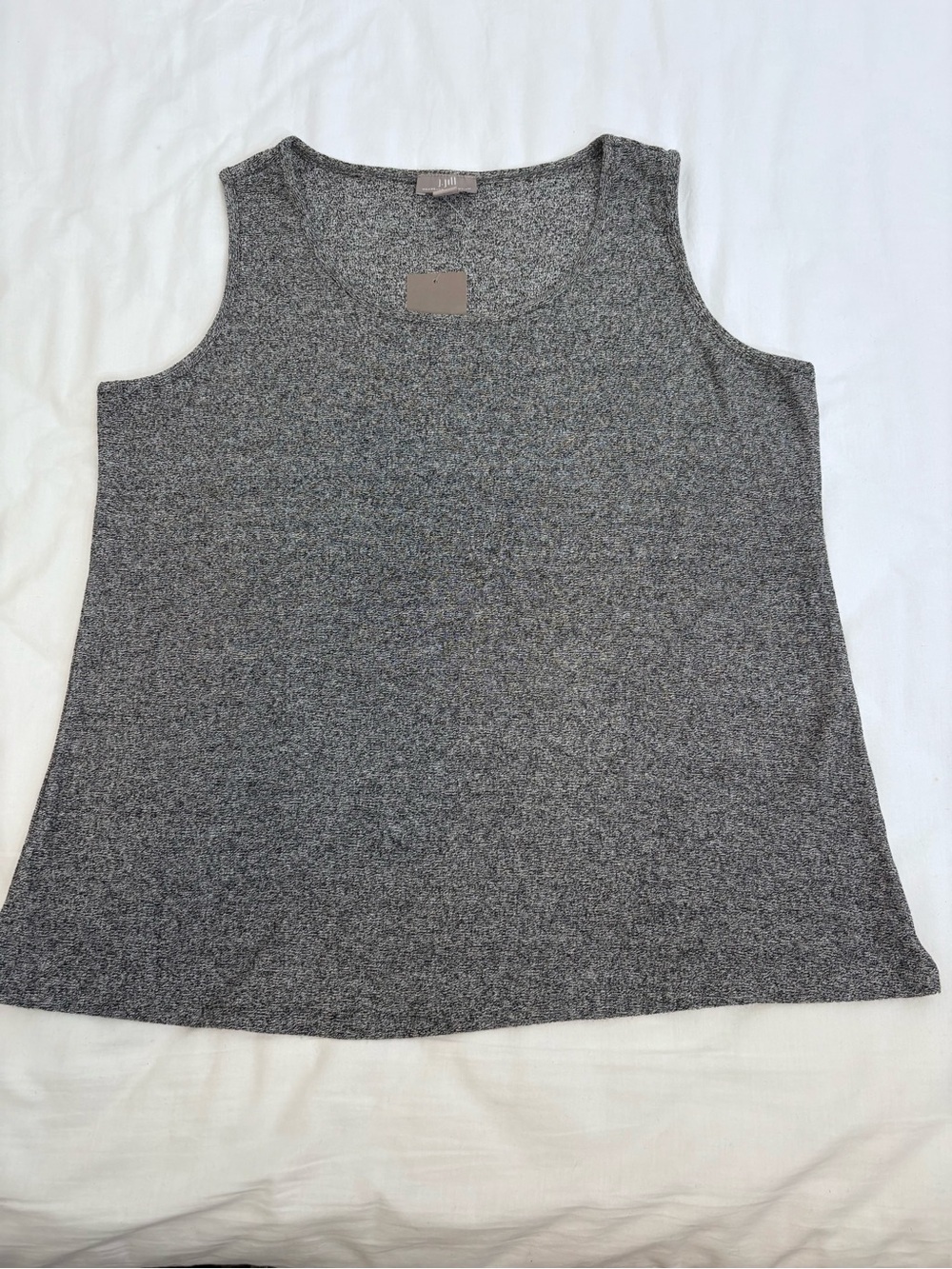 J. Jill Gray Knit Sleeveless Tank